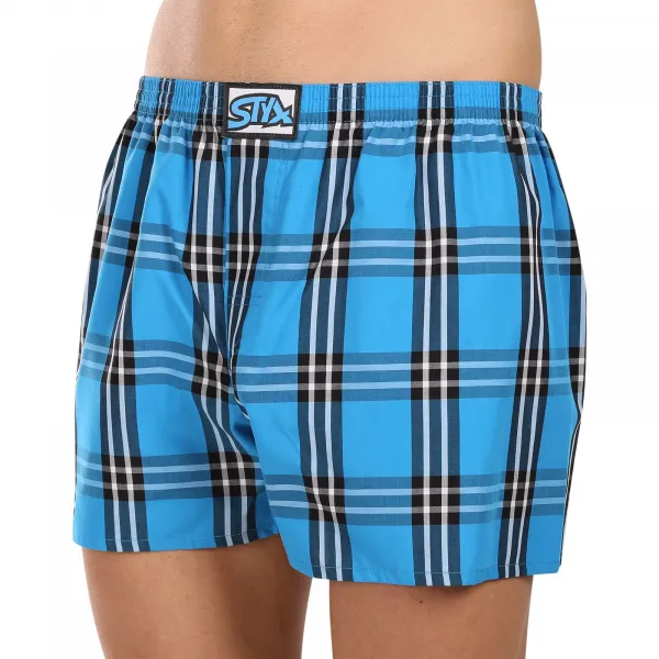 3PACK pánske trenky Styx klasická guma viacfarebné (3A102830) S, trenírky