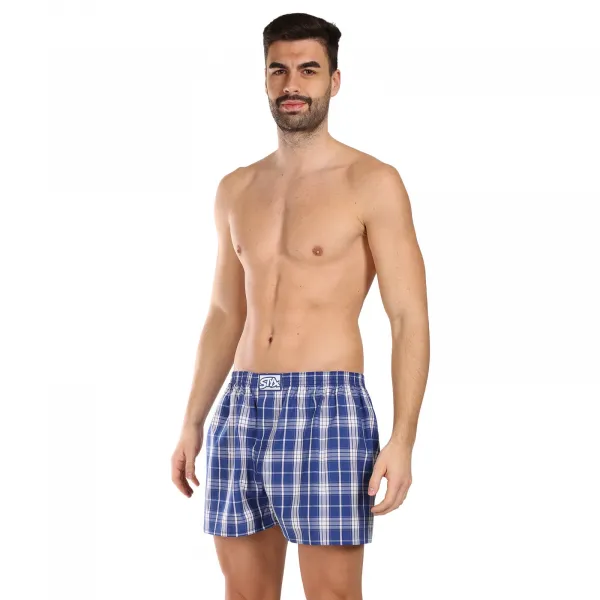 3PACK pánske trenky Styx klasická guma viacfarebné (3A102426) M, trenírky