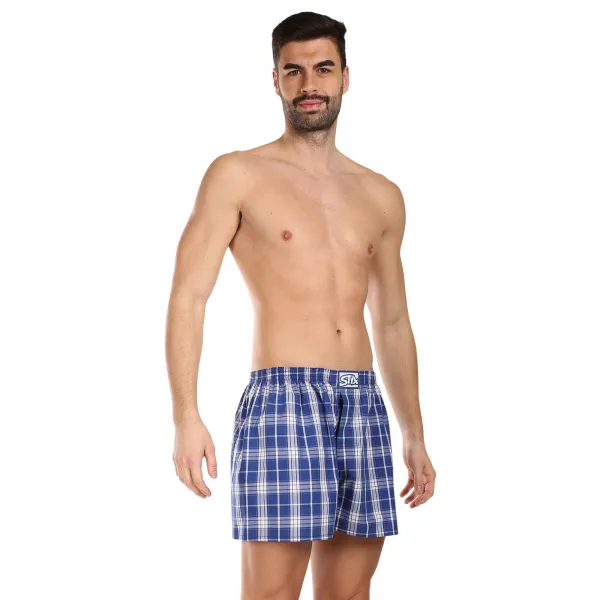 3PACK pánske trenky Styx klasická guma viacfarebné (3A102426) M, trenírky