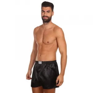 3PACK pánske trenky Styx klasická guma saténové čierne (3C0960) M, trenírky