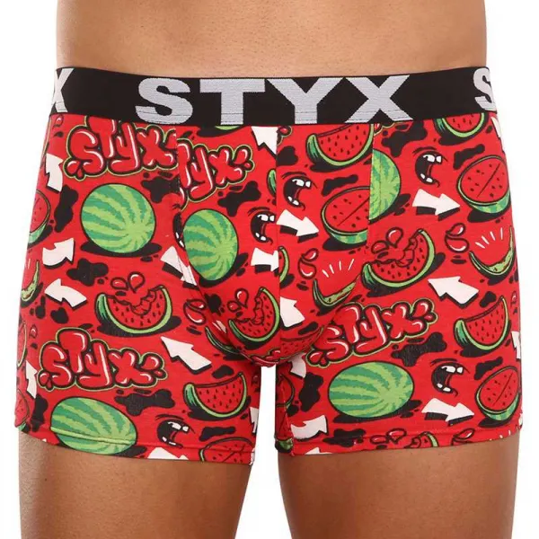 5PACK pánske boxerky Styx long športová guma viacfarebné (5U1267924) M, trenky