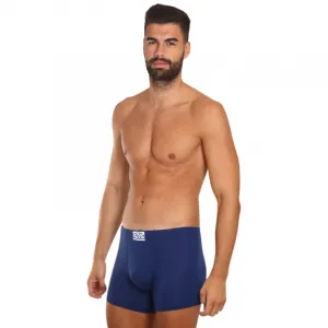 3PACK pánske boxerky Styx long klasická guma tmavo modré (3F0968) S, trenky