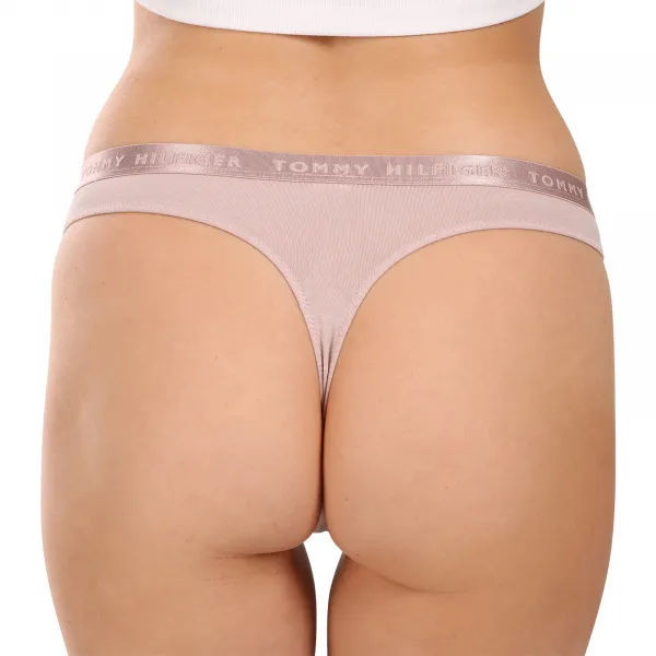 3PACK dámske tangá Tommy Hilfiger nadrozmer viacfarebná (UW0UW04480 05J) 3XL