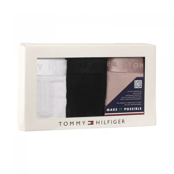 3PACK dámske tangá Tommy Hilfiger nadrozmer viacfarebná (UW0UW04480 05J) 3XL