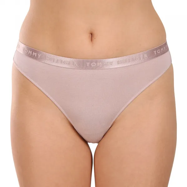 3PACK dámske tangá Tommy Hilfiger nadrozmer viacfarebná (UW0UW04480 05J) 3XL