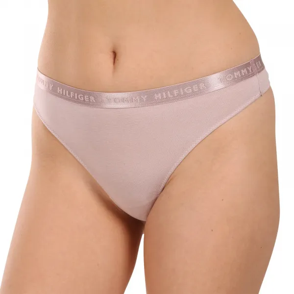 3PACK dámske tangá Tommy Hilfiger nadrozmer viacfarebná (UW0UW04480 05J) 3XL