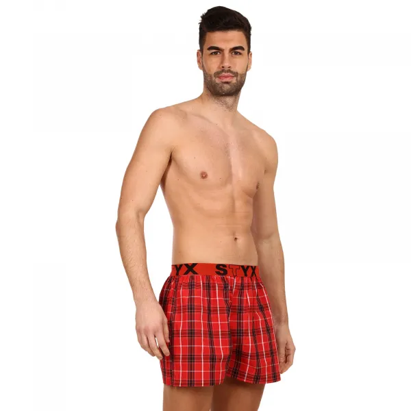 5PACK pánske trenky Styx športová guma viacfarebné (5B093120) M, trenírky