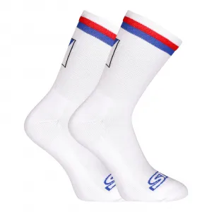 3PACK ponožky Styx vysoké biele trikolóra (3HV10111) S
