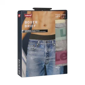 3PACK pánske boxerky Levis viacfarebné (905045001 025) M, trenky