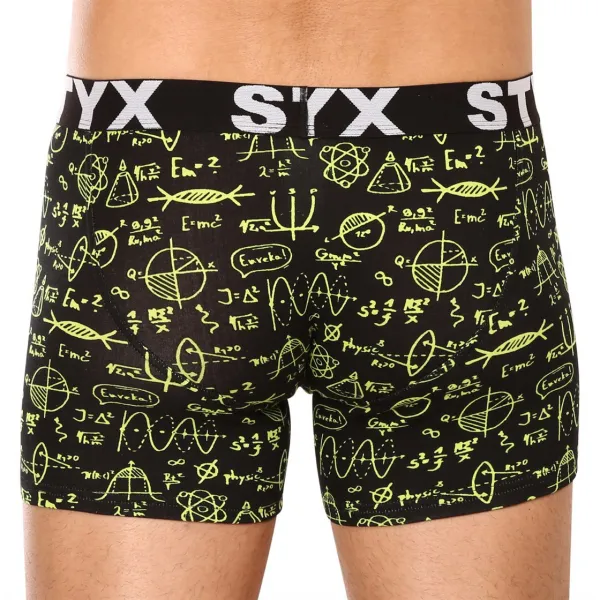 3PACK pánske boxerky Styx long art športová guma viacfarebné (3U13724) S, trenky