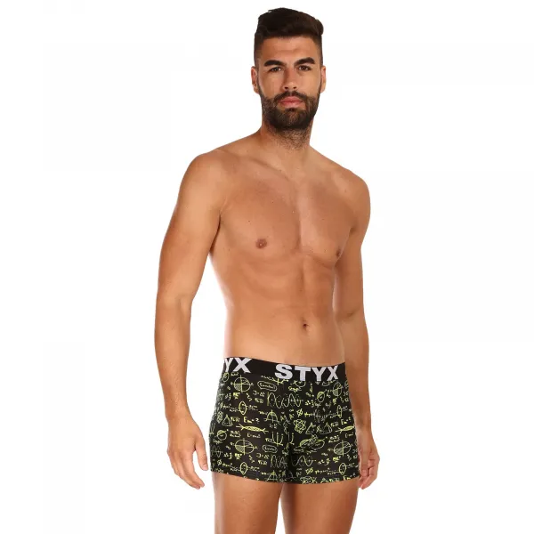3PACK pánske boxerky Styx long art športová guma viacfarebné (3U13724) S, trenky