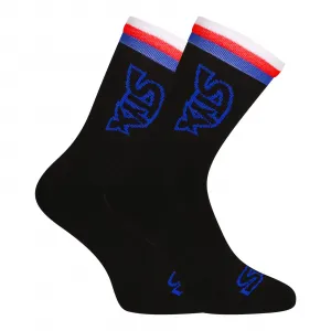 3PACK ponožky Styx vysoké čierne trikolóra (3HV09000) S