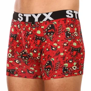 3PACK pánske boxerky Styx long art športová guma viacfarebné (3U13714) S, trenky