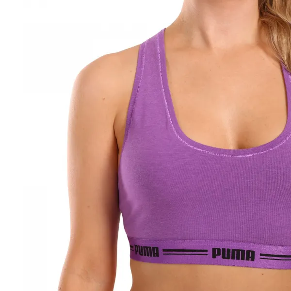 Dámska športová podprsenka Puma fialová (604022001 020) S