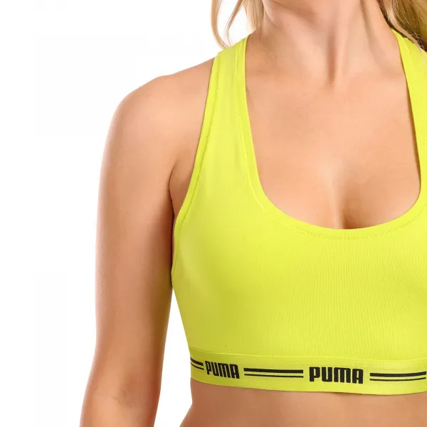 Dámska športová podprsenka Puma žltá (604022001 021) M