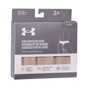 3PACK dámske tangá Under Armour béžové (1383893 500) L