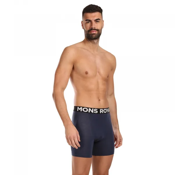 Pánske boxerky Mons Royale merino modré (100088-1169-568) M, trenky
