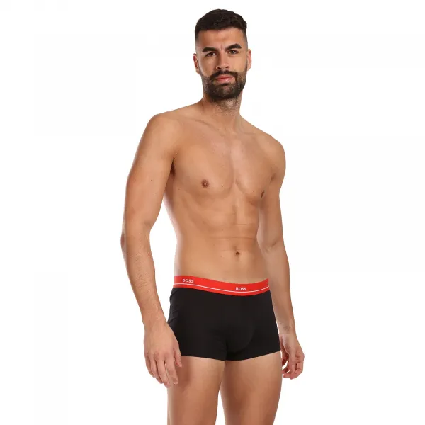 5PACK pánske boxerky BOSS čierné (50489616 999) M, trenky