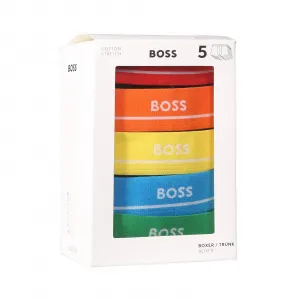 5PACK pánske boxerky BOSS čierné (50489616 999) M, trenky