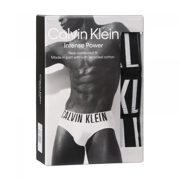 3PACK pánske slipy Calvin Klein čierné (NB3607A-UB1) S