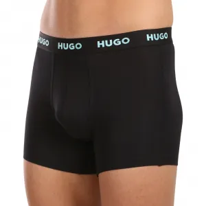 3PACK pánske boxerky HUGO čierné (50503079 971) L, trenky