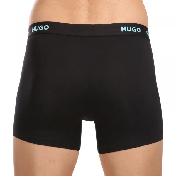 3PACK pánske boxerky HUGO čierné (50503079 971) L, trenky