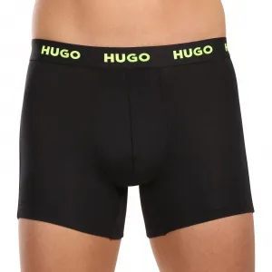 3PACK pánske boxerky HUGO čierné (50503079 971) L, trenky