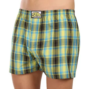 3PACK pánske trenky Styx klasická guma viacfarebné (3A102124) M, trenírky