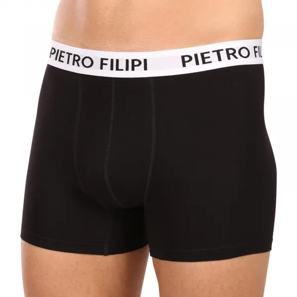 3PACK pánske boxerky Pietro Filipi čierné (3BCL007) M, trenky