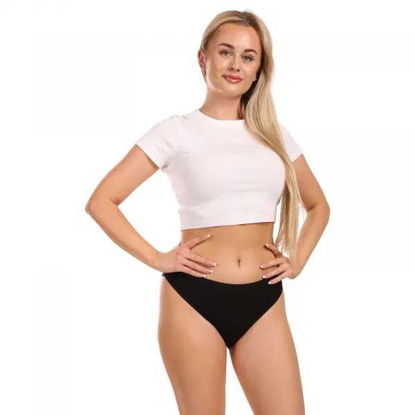 3PACK dámske nohavičky Pietro Filipi čierné (3KB001) M