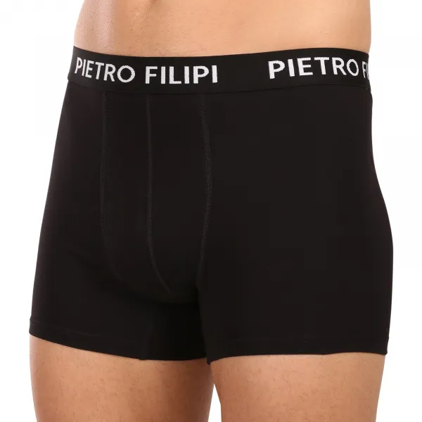 3PACK pánske boxerky Pietro Filipi čierné (3BCL006) M, trenky