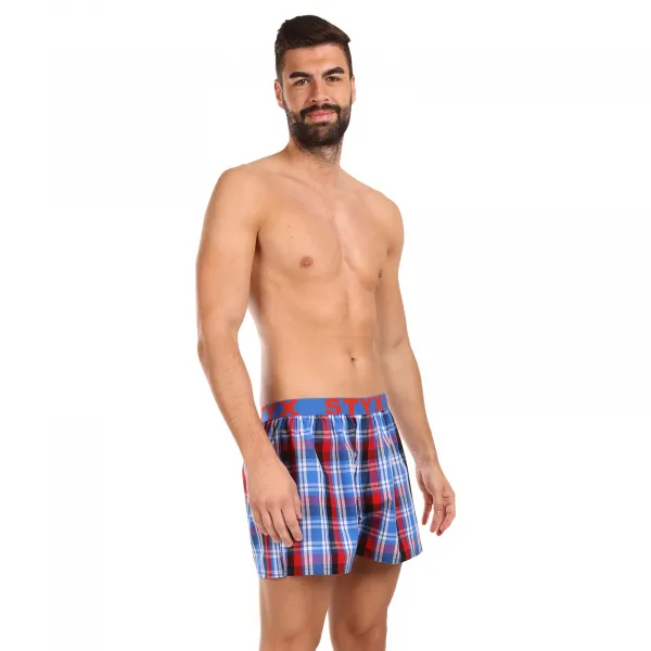 Pánske trenky Styx športová guma viacfarebné (B1037) S, trenírky
