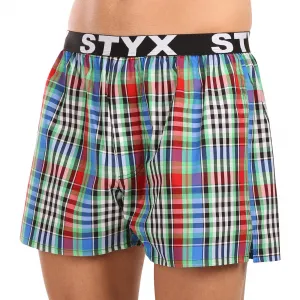 Pánske trenky Styx športová guma viacfarebné (B1036) S, trenírky
