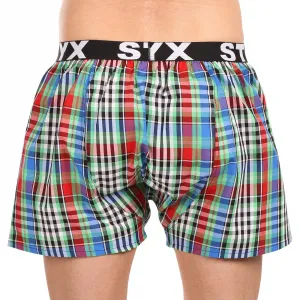 Pánske trenky Styx športová guma viacfarebné (B1036) S, trenírky