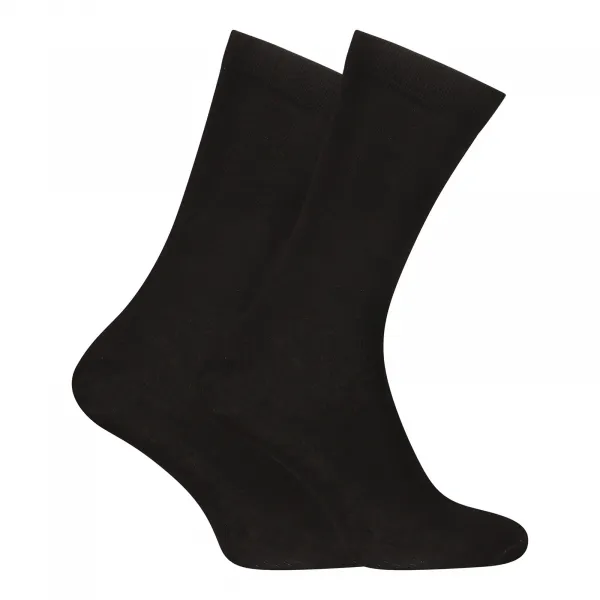 3PACK ponožky Nedeto vysoké bambusové čierne (3PBV01) M