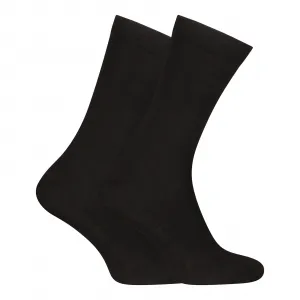 3PACK ponožky Nedeto vysoké bambusové čierne (3PBV01) M