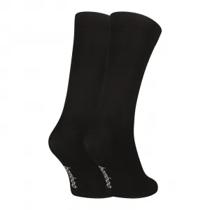 3PACK ponožky Nedeto vysoké bambusové čierne (3PBV01) M