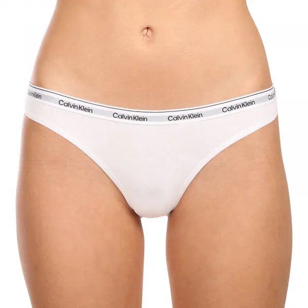 3PACK dámske tangá Calvin Klein bielá (QD5209E-100) M
