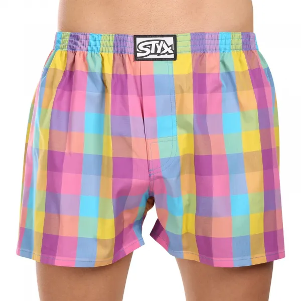 5PACK pánske trenky Styx klasická guma viacfarebné (5A102230) M, trenírky