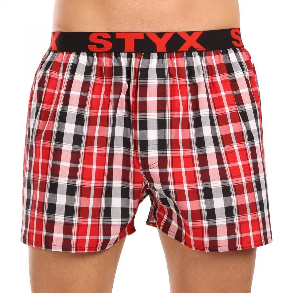3PACK pánske trenky Styx športová guma viacfarebné (3B103436) M, trenírky
