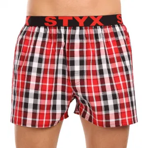 3PACK pánske trenky Styx športová guma viacfarebné (3B103436) M, trenírky