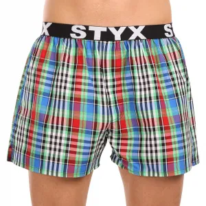 3PACK pánske trenky Styx športová guma viacfarebné (3B103436) M, trenírky