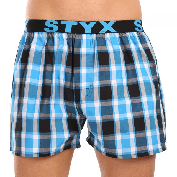 3PACK pánske trenky Styx športová guma viacfarebné (3B103436) M, trenírky