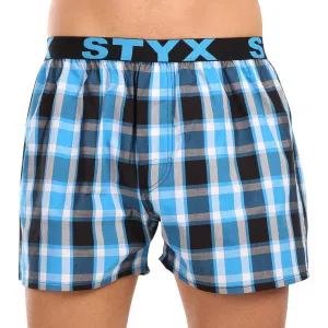 3PACK pánske trenky Styx športová guma viacfarebné (3B103436) M, trenírky