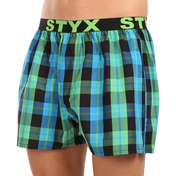 10PACK pánske trenky Styx športová guma viacfarebné (10B103140) M, trenírky