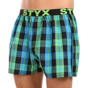 10PACK pánske trenky Styx športová guma viacfarebné (10B103140) M, trenírky