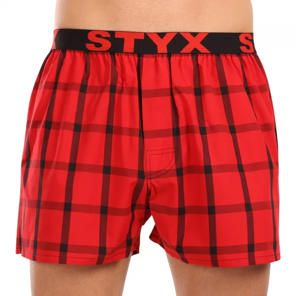 3PACK pánske trenky Styx športová guma viacfarebné (3B103133) S, trenírky