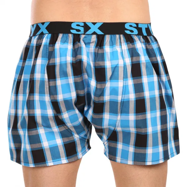3PACK pánske trenky Styx športová guma viacfarebné (3B103436) M, trenírky