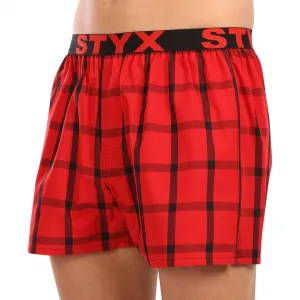 3PACK pánske trenky Styx športová guma viacfarebné (3B103133) S, trenírky