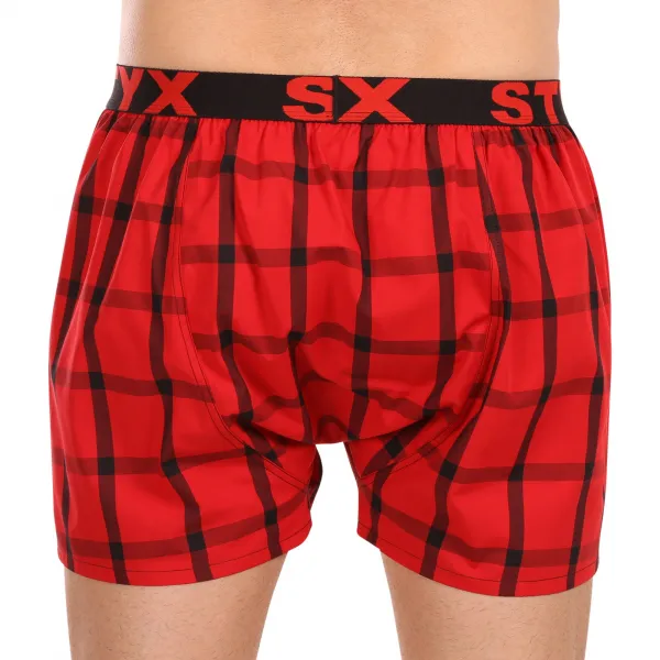 3PACK pánske trenky Styx športová guma viacfarebné (3B103133) S, trenírky